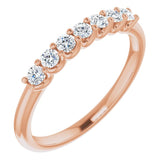 14K Rose 1/3 CTW Natural Diamond Anniversary Band